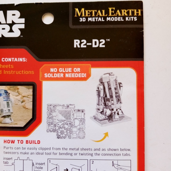 Star Wars Metal Earth 3D Model Kit R2-D2 New/Sealed in pkg. Ages 14+ MMS250 - Picture 4 of 9